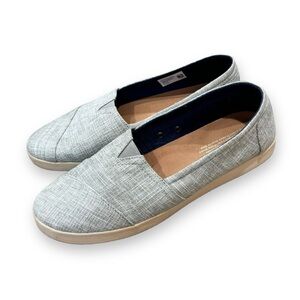 Women’s Size 12 TOMS Shoes - Light/Dark Grey Mix, Slip-on